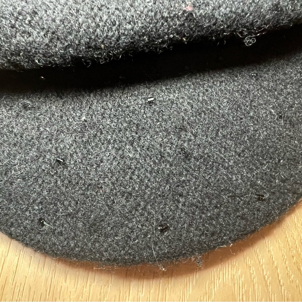 Nine West Black Wool Newsboy Cap - Picture 3 of 5